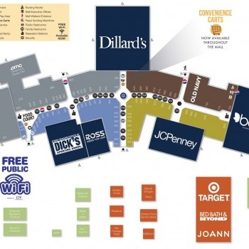 Governor's Square Mall plan - map of store locations