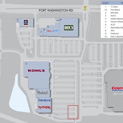 Grafton Commons plan - map of store locations