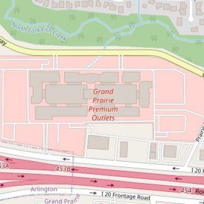 Grand Prairie Premium Outlets plan