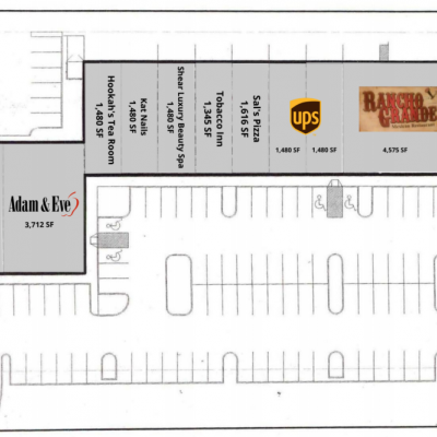 Greenbrier Village plan - map of store locations