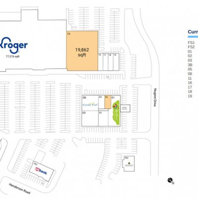 Greentree Shopping Center plan - map of store locations