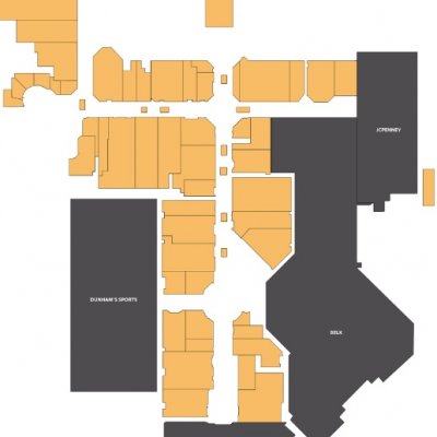 Greenville Mall plan - map of store locations