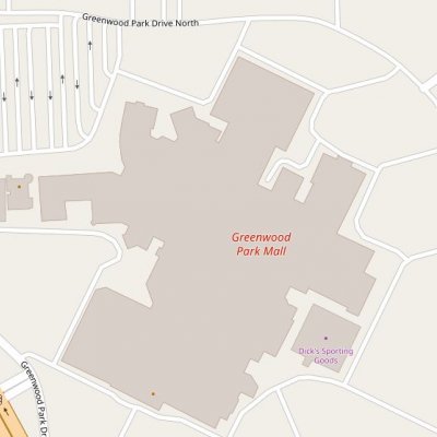 Greenwood Park Mall plan - map of store locations