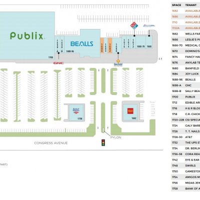 Greenwood Shopping Centre plan - map of store locations