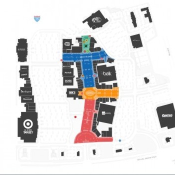 Gulf Coast Town Center plan - map of store locations