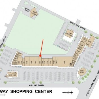 Gulfway Shopping Center plan - map of store locations