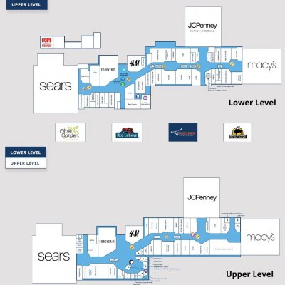 Hamilton Mall plan - map of store locations