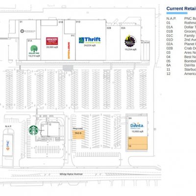 Hamilton Plaza plan - map of store locations