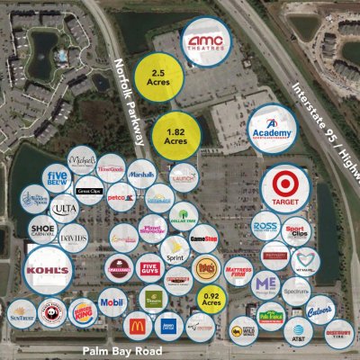 Hammock Landing plan - map of store locations