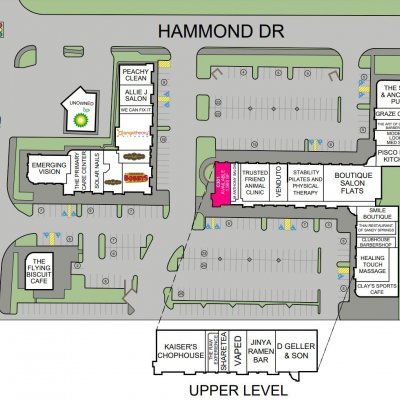 Hammond Springs plan - map of store locations