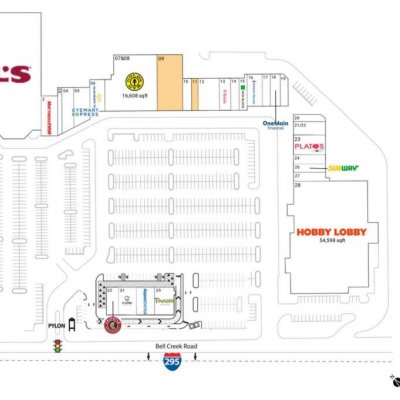 Hanover Square plan - map of store locations