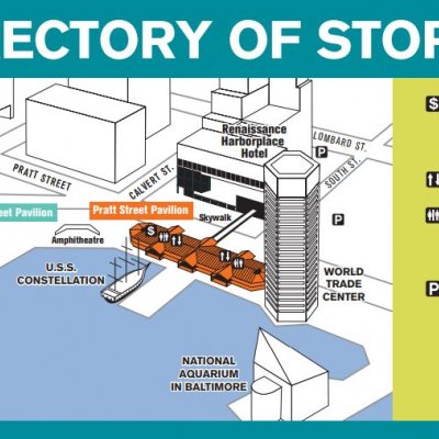 Harborplace (and The Gallery) plan - map of store locations