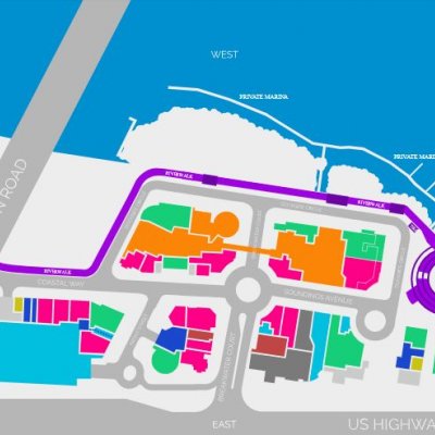 Harbourside Place plan - map of store locations