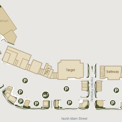 Harden Ranch Plaza plan - map of store locations