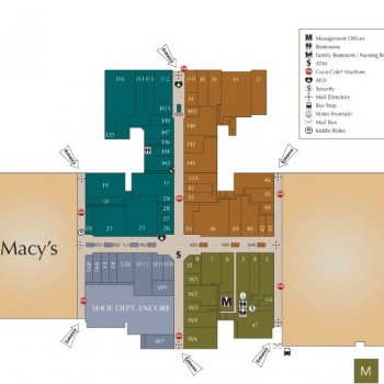 Harford Mall plan - map of store locations