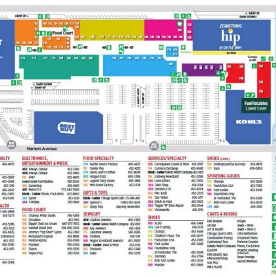 Harlem Irving Plaza plan - map of store locations