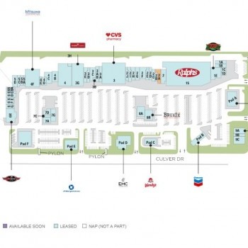Heritage Plaza plan - map of store locations