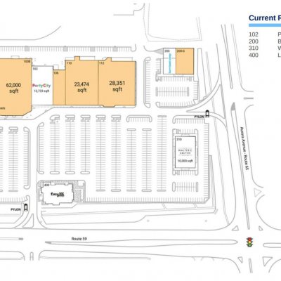 Heritage Square plan - map of store locations