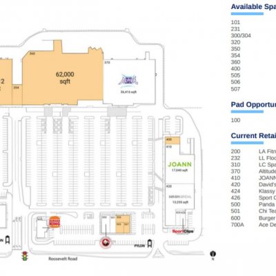 High Point Centre plan - map of store locations