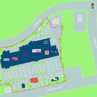 High Point Harris Teeter Center plan - map of store locations