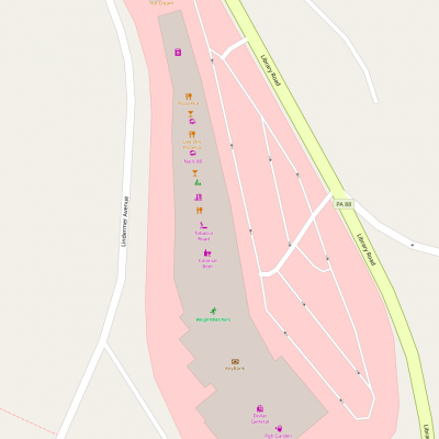 Hillcrest Shopping Center plan - map of store locations