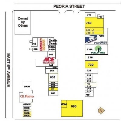 Hoffman Heights plan - map of store locations