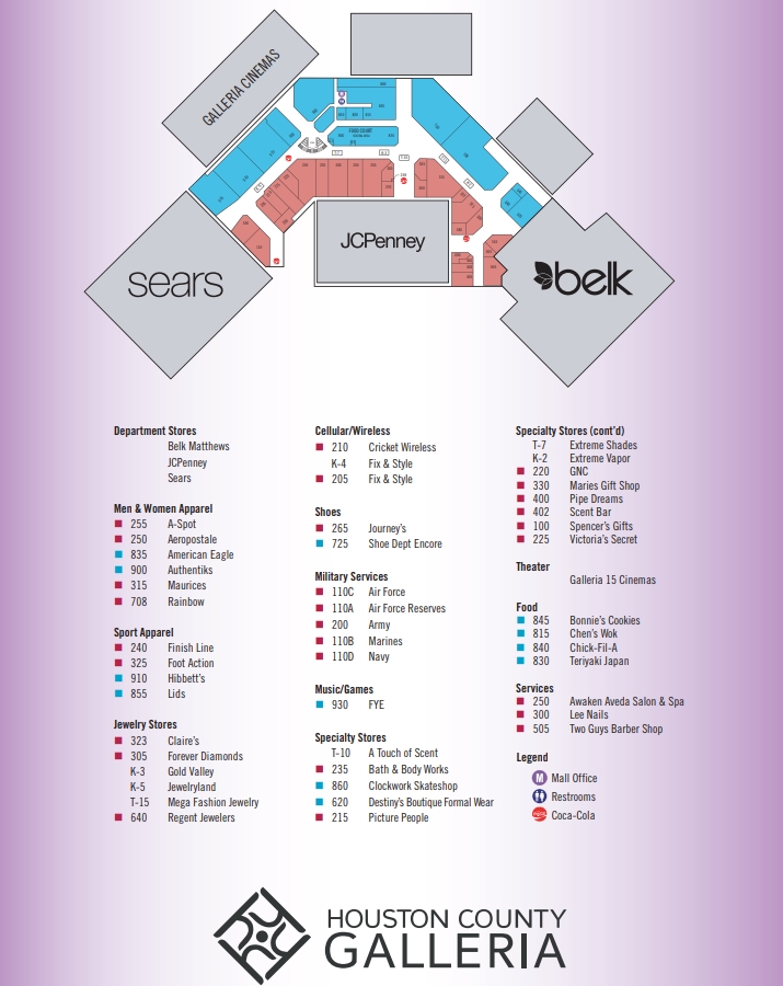 shoe places in galleria mall