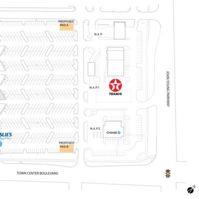 Hunter's Creek Plaza plan - map of store locations