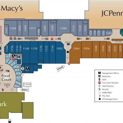 Imperial Valley Mall plan - map of store locations