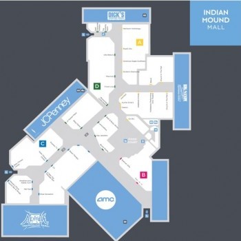 Indian Mound Mall plan - map of store locations