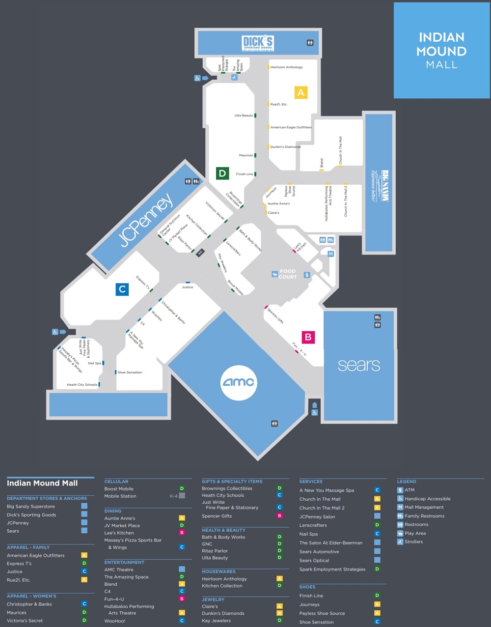 Del Amo Mall Map