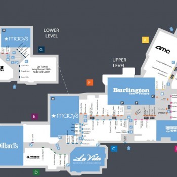 Irving Mall plan - map of store locations