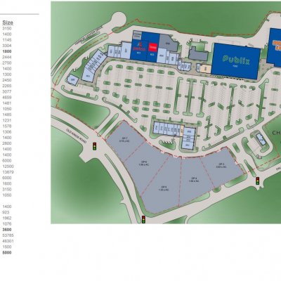 Island Walk Shopping Center plan - map of store locations