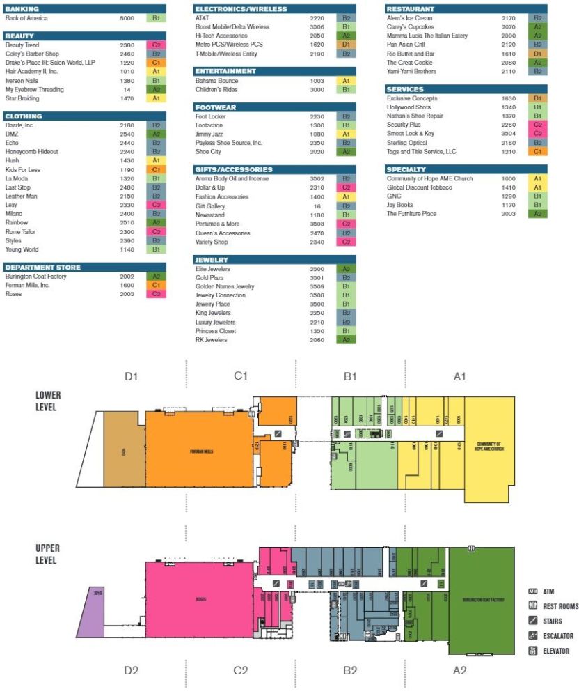 Iverson Mall (74 stores) shopping in Temple Hills, Maryland MD 20748