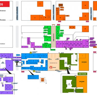 Japan Center plan - map of store locations