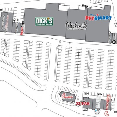 Jordan Landing Campus View plan - map of store locations