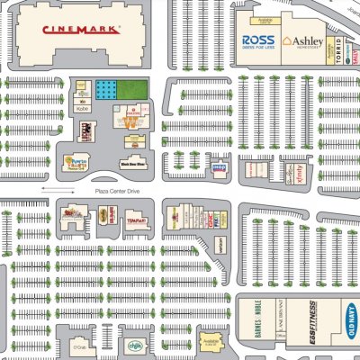 Jordan Landing Plaza plan - map of store locations