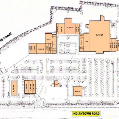 Jupiter West Plaza plan - map of store locations