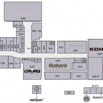 Kandi Mall plan - map of store locations