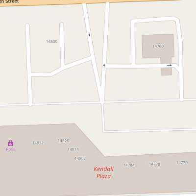 Kendall Plaza plan - map of store locations