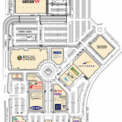 Kendall Village Center plan - map of store locations
