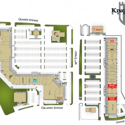 Kingsgate Center plan - map of store locations