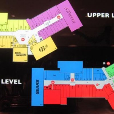 Knoxville Center Mall plan - map of store locations