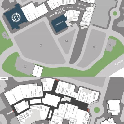 La Encantada plan - map of store locations