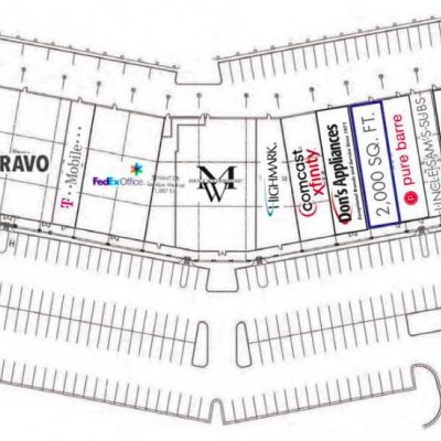 Lafayette Plaza plan - map of store locations