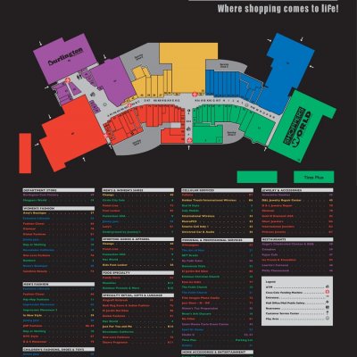 Lafayette Square Mall plan - map of store locations