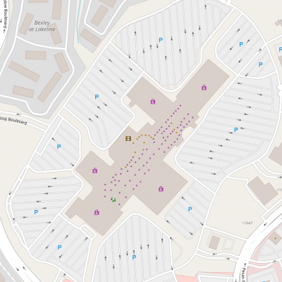 Lakeline Mall plan - map of store locations