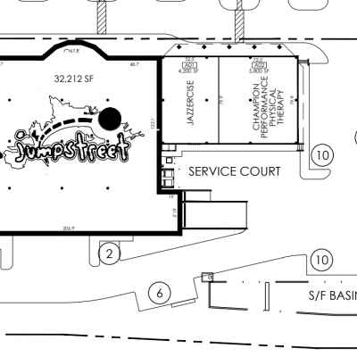 Lakeline Village plan - map of store locations