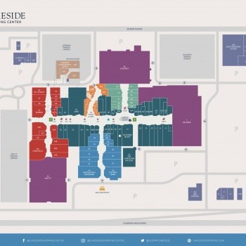 Lakeside Shopping Center plan - map of store locations