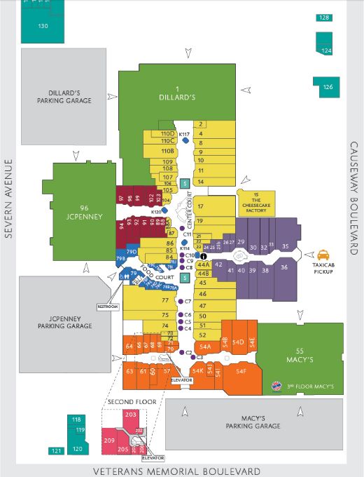 Map Of Lakeside Mall Map Of The World